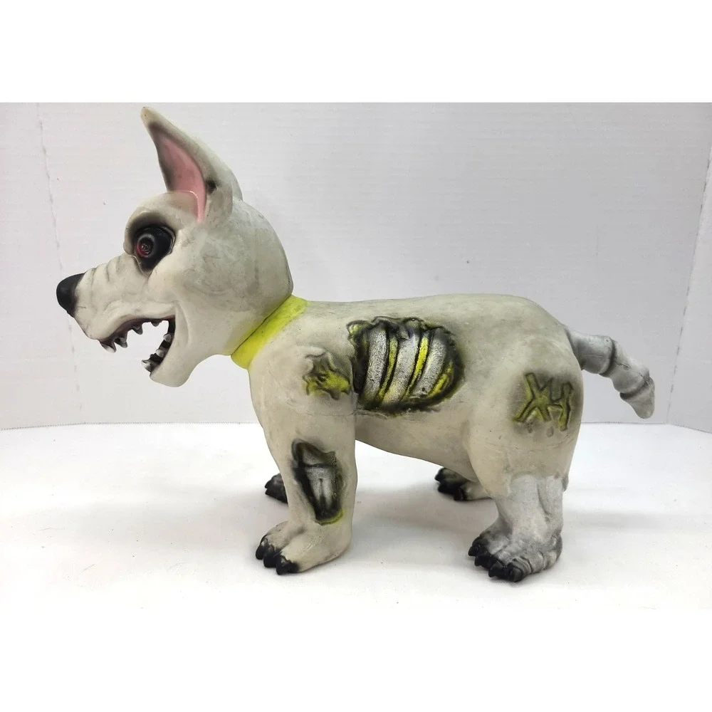 Gemmy Animated Pouncing Zombie Dog Home Depot LED Barking Prop Tested Works